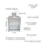 VIDRO CUBE 250ML R.28/410 TRANSPARENTE