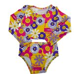 Conjunto Biquíni Juvenil Infantil Cropped Manga Longa Proteção Solar 50+