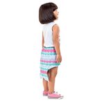 Conjunto Infantil Menina Roupa Fantasia De Sereia Com Cauda