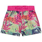 Short Menina Juvenil Proteção Uv Saída de Praia Infantil