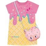  Vestido Infantil Menina Bolsinha Bonequinha Verão