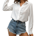 Camisa Branca Feminina Social Blusa Manga Roupa Plus size