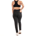 Calça Para Gestante Legging Preta Grávida Elástico Lycra