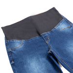 Calça Para Gestante Jeans Com Elástico Grávida Confortável