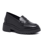 Mocassim Feminino Tratorado July Couro Maxtherapy Preto