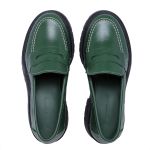 Mocassim Feminino Tratorado July Couro Maxtherapy Verde Militar
