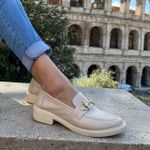 Mocassim Feminino Couro Anna Comfort Maxtherapy Off White