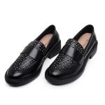 Mocassim Feminino Couro Laura Comfort Maxtherapy Preto