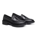 Mocassim Feminino Couro Laura Comfort Maxtherapy Preto