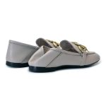 Mocassim Puglia Feminino Comfort em Couro Cromo