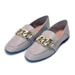 Mocassim Puglia Feminino Comfort em Couro Cromo