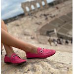 Mocassim Chloe Feminino Comfort em Couro Orquídea