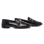 Mocassim Feminino Aurora Comfort Couro Preto