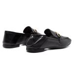 Mocassim Feminino Aurora Comfort Couro Preto