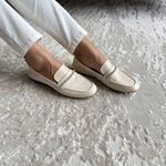 Mocassim Cristal Feminino Comfort em Couro Off White