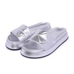 Sandália Flatform Puffy Angelina Maxtherapy Prata