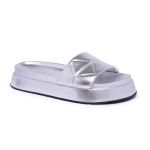 Sandália Flatform Puffy Angelina Maxtherapy Prata