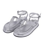 Sandália Flatform Comfort Liz Maxtherapy Prata