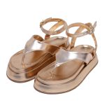 Sandália Flatform Comfort Liz Maxtherapy Metalizado Rosê