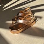 Sandália Flatform Comfort Liz Maxtherapy Metalizado Rosê