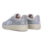 Tênis Glitter Comfort Couro prata
