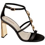 Sandalia Hellen PRETO/DOURADO
