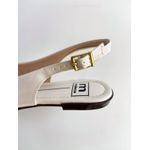 Sapatilha Daiana OFF WHITE VERNIZ 