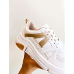 Tenis Lola BRANCO,DOURADO