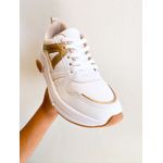 Tenis Lola BRANCO,DOURADO