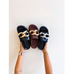 Flat Ivy PRETO/DOURADO