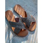 Rasteirinha Nath CHUMBO METALIZADO