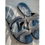 Rasteirinha Crystal PRETO GLITTER