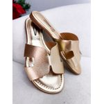 Rasteirinha Gabrielle ROSE METALIZADO