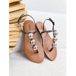 Rasteirinha Iris CHUMBO METALIZADO