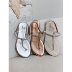 Rasteirinha Olivia ROSE METALIZADO