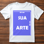 Camiseta Personalizada Estampa Masculina Preta 29cm X 42cm Copia