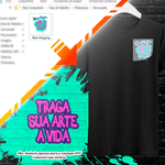 Camiseta Personalizada Estampa Masculina Preta 29cm X 42cm Copia