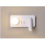 ARANDELA DE ALUMINIO COM VIDRO DE PAREDE DE LED QUADRADO 3500K 10W D200XH90MM COR BRANCO