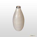 VASO BRANCO C/ALUMINIO 