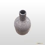 Vaso Cerâmico Cinza Detalhe Concreto