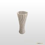 VASO ONDAS DE RESINA BRANCA