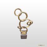 Escultura Dourada Ring-M