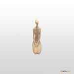 ESCULTURA FEMENINA PO DE MARMORE