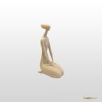 ESCULTURA FEMENINA PO DE MARMORE