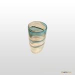 VASO MURANO CAQUELE AZULADO 