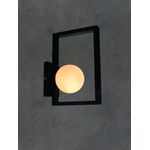 Arandela Luminária de Parede Geométrica Jabuticaba-Alamin LE17/1P-Preto