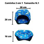 Kit Casinha Caixa Caminha 2em1 Sanitário Pet Dog N1