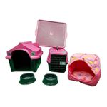 Kit Casinha Caixa Caminha 2em1 Sanitário Pet Dog N3