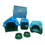 Kit Casinha Caixa Caminha 2em1 Sanitário Pet Dog N3