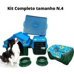 Kit Casinha Caixa Caminha 2em1 Sanitário Pet Dog N4